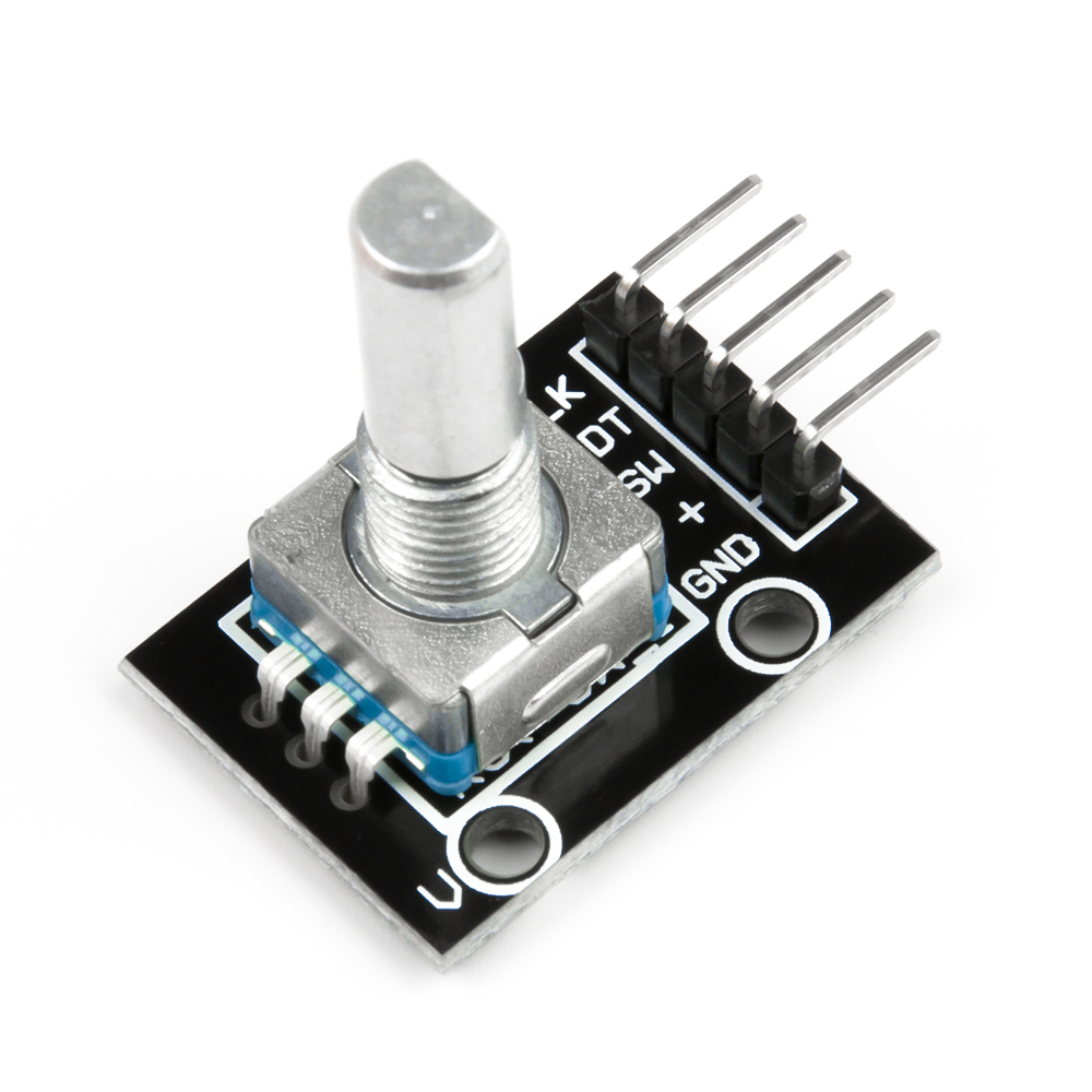 Модуль поворотного энкодера KY-040 с демонстрационным кодом